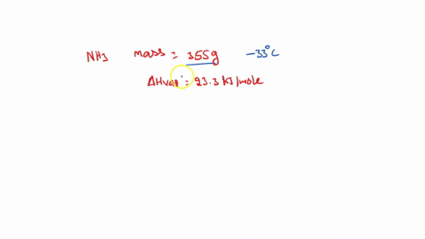 ammonia-nh3-is-used-as-a-refrigerant-at-its-boiling-point-of-33-c-the-enthalpy-of-vaporization-of-ammonia-is-233-kjmol-how-much-heat-is-required-to-vaporize-355-g-of-ammonia-at-33-c-a-112-kj-65588