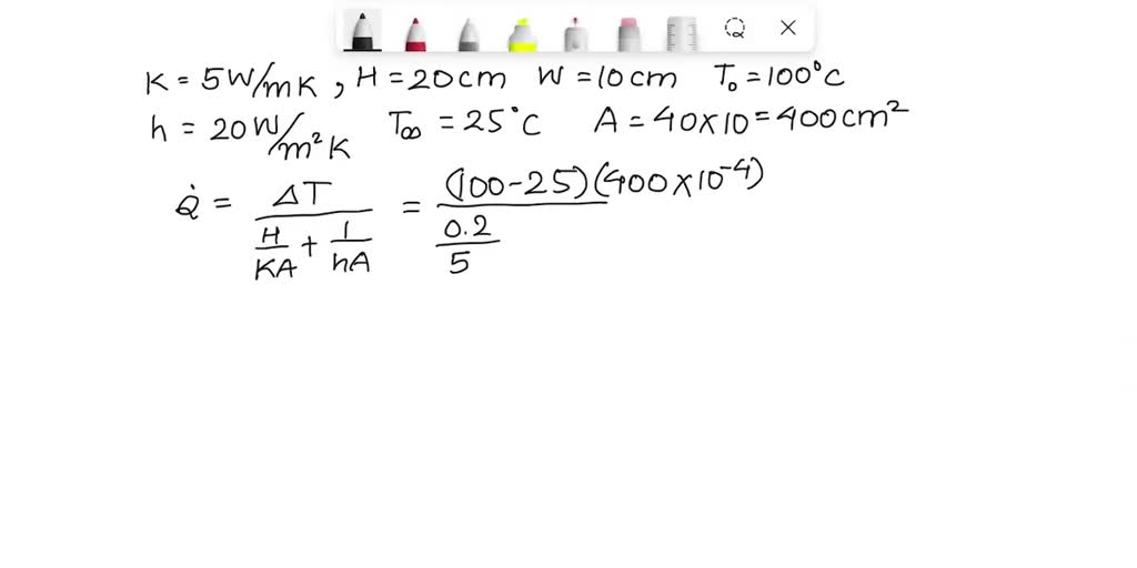 SOLVED: Consider a solid object with a thermal conductivity of 80.2 W/m ...