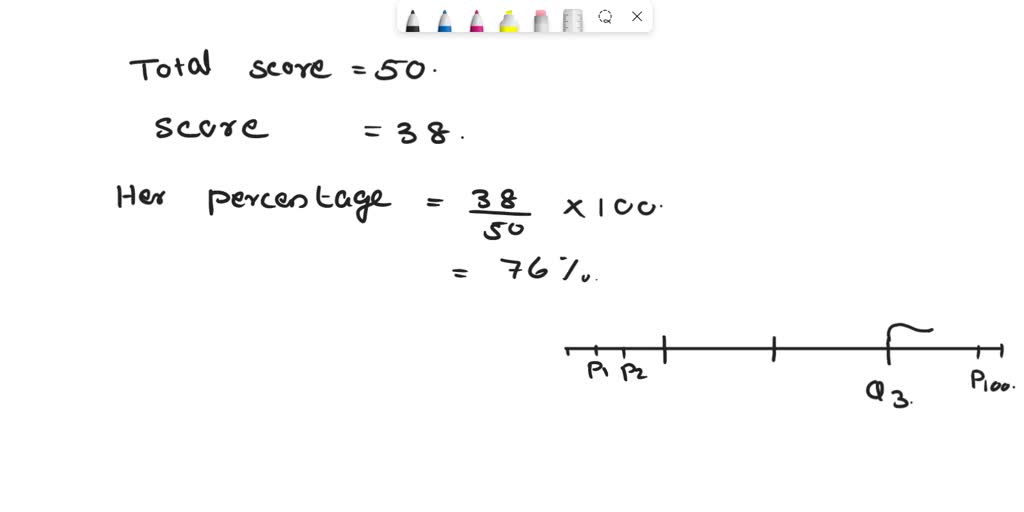In a group of 55 examinees taking the 50-item test, Rachel obtained a ...