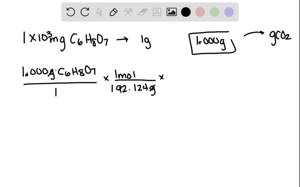 SOLVED: for the following reaction, calculate the mass of carbon ...