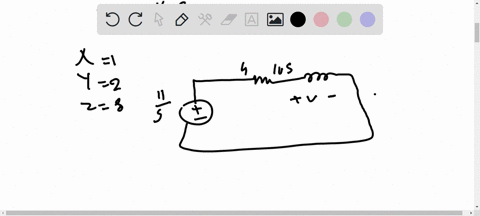 the-switch-in-the-circuit-below-has-been-in-open-position-for-long-time-at-t-0-the-switch-is-closed-initial-values-of-the-current-and-the-voltage-are-0_-express-it-and-vt-for-t0-by-using-lap-75552