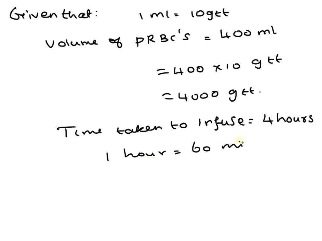 SOLVED: A physician orders D5W 500 mL to infuse over 4 hours. The drop ...