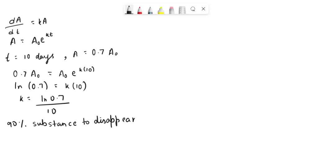 SOLVED Questions 7 and 8, please. 7. If 30 of a radioactive substance