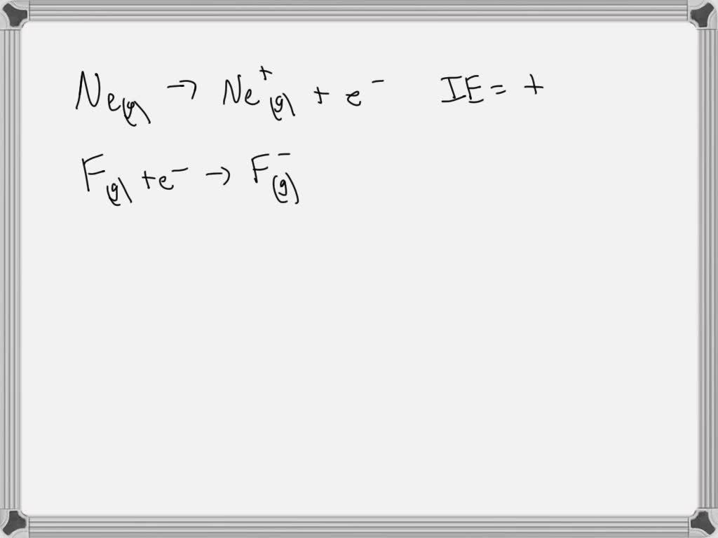 SOLVED: Consider the first ionization energy of neon and the electron