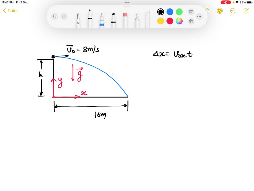 SOLVED A soccer ball is kicked horizontally off a cliff with an