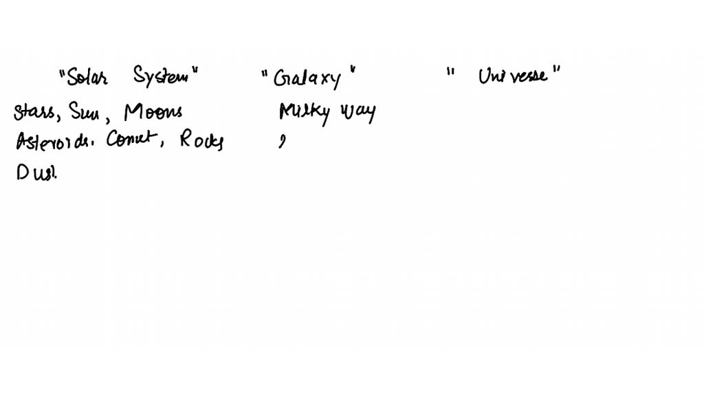 What Is The Difference Between Solar System Galaxy And Universe