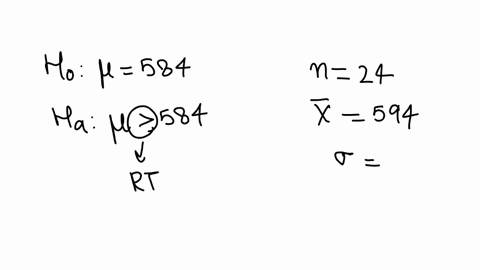 the-mean-sat-score-in-mathematics-is-584-the-standard-deviation-of-these-scores-is-47-a-special-preparation-course-claims-that-the-mean-sat-score-of-its-graduates-is-greater-than-584-an-independent-re