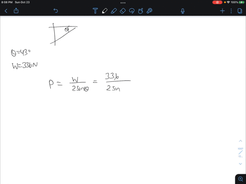 the-drawing-shows-a-uniform-horizontal-beam-attached-to-a-vertical-wall-by-a-frictionless-hinge-and-supported-from-below-atan-angle-0-430-by-a-brace-that-is-attached-to-a-pin-the-beam-hasa-w-85795