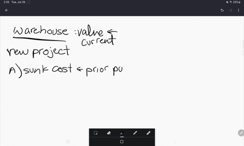 the-value-of-currently-unused-warehouse-space-that-will-be-used-as-part-of-a-new-capital-budgeting-project-is-question-options-a-a-sunk-cost-b-irrelevant-to-the-investment-decision-c-an-oppo-44276