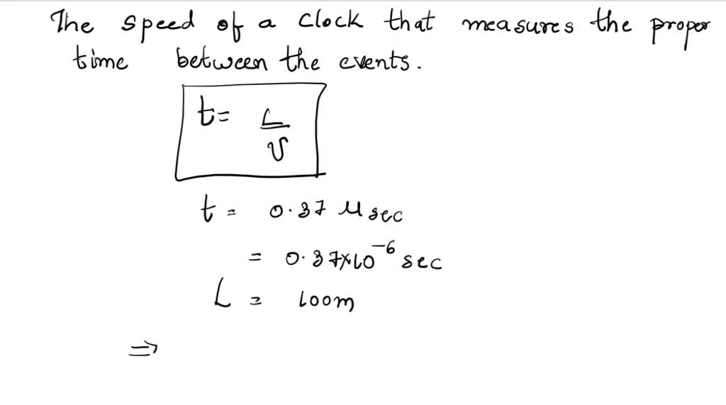 SOLVED: Two events occur 100 m apart with an intervening time interval ...