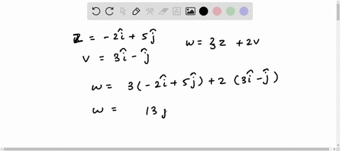 1let-z-2i5j-v3i-j-and-w3z2v-find-w-and-its-magnitude-and-its-unit-vector-u-2-let-u-and-v-be-two-vectors-show-that-u-v22u2v2-hint-using-dot-product-98792