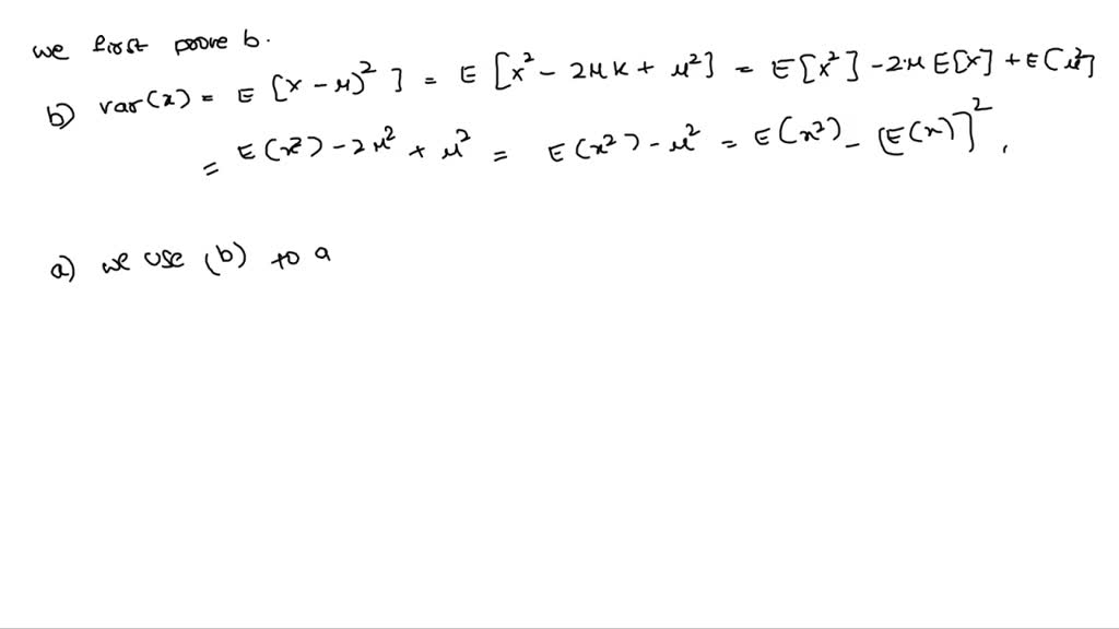 SOLVED: (Variance and covariance) Let X and Y be two random variables ...