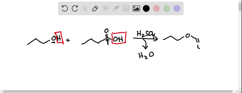 Solved Question Point The Esterification Of Methanol And