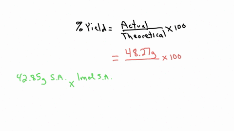 if-4285-grams-of-salicylic-acid-reacts-with-excess-acetic-anhydride-and-produces-4847-grams-of-aspirin-what-is-the-percent-yield-of-the-reaction-lo-36-c7h6o3s-c4h6o3l-c9h8o4s-ch3co2hl-salicylic-acetic