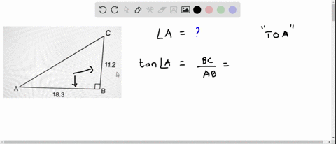 9-in-right-triangle-abc-shown-below-ab-183-and-bc-112-112-183-what-is-the-measure-o-la-the-nearest-tenth-of-a-degree-315-377-523-0-585-82384