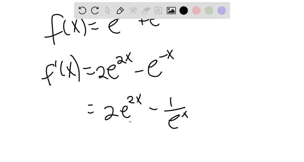 Solved Let F X E 2 X E X A Find The Intervals On Which F Is