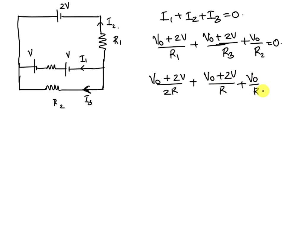 SOLVED: Figure 6a shows a circuit where V1=1V, V2=2V, V3=3V, and V4=4V ...