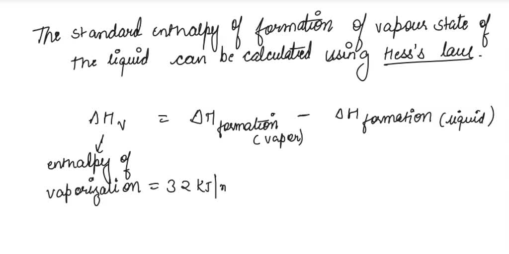 The value of enthalpy of vaporization of a liquid is 32 kJ/mol. The