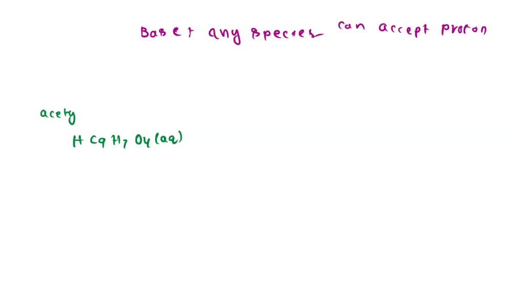 SOLVED Write a net ionic equation to show that acetylsalicylic acid (aspirin), HC9H7O4, behaves