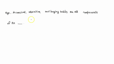 age-income-level-education-and-buying-habits-are-all-components-of-the-____-75806