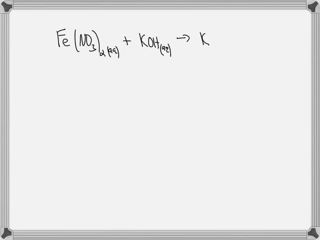 Solved Complete The Balanced Molecular Chemical Equation For The Reaction Below If No