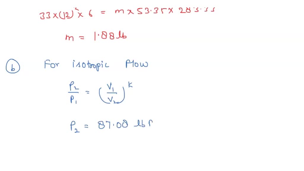 SOLVED Air within a pistoncylinder assembly, initially at 33 lbf/inÂ²