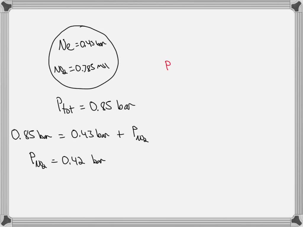 SOLVED A flask contains a mixture of two gases NO2 and Ne. The flask