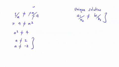 x-ay-1-ax-4y-b-for-which-values-of-a-does-each-system-have-a-unique-solution-and-for-which-pairs-of-values-a-b-does-each-system-have-more-than-one-solution-09417