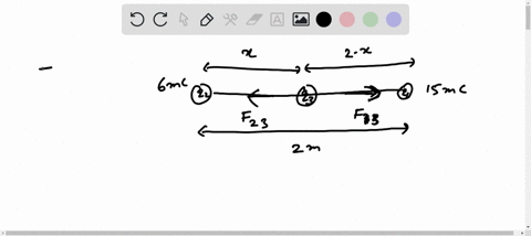 three-charges-lie-along-the-x-axis-as-in-figure-157-the-positive-charge-q1-15-mc-is-at-x-20-m-and-the-positive-charge-q2-60-mc-is-at-the-origin-where-must-a-negative-charge-q3-be-placed-on-t-72132