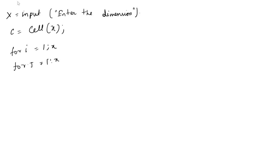 SOLVED: Create a script (buildACell.m) that allows the user to create a ...