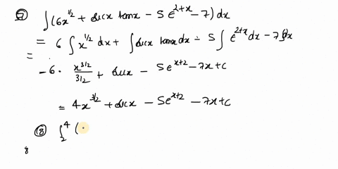 6-use-the-l4-to-approximate-the-area-under-fx-cos2x-on-the-interval-07-7-integrate-j6-xl2-secx-tanx-5e2_-7dx-8-evaluate-24x3-6x2-dx-9-calculate-the-derivative-jo-tan-e-dx-97621