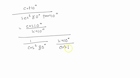use-fundamental-identities-andlor-the-complementary-angle-theorem-to-find-the-exact-value-of-the-expression-do-not-use-a-calculator-cos-80-tan-108-cos-10-oa-0-d-48305
