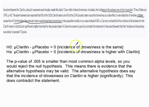 an-advertisement-for-claritin-a-drug-for-seasonal-nasal-allergies-made-this-claim-clear-relief-without-drowsiness-in-studies-the-incidence-of-drowsiness-was-similar-to-placebo-time-6-februar-99413