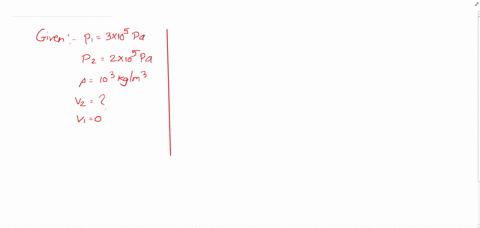 the-pressure-of-water-inside-a-closed-pipe-is-3-x-105-nm2-this-pressure-reduces-to-2-x-105-nmon-opening-the-valve-of-the-pipe-calculate-the-speed-of-water-flowing-through-the-pipe-density-of-water-100