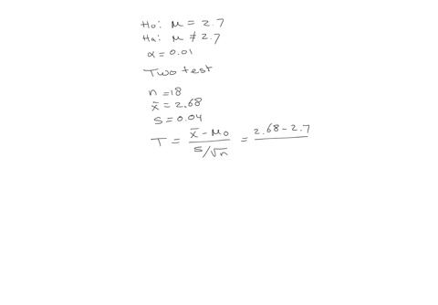 test-the-claim-that-the-mean-gpa-of-night-students-is-significantly-different-than-27-at-the-01-significance-level-the-null-and-alternative-hypothesis-would-be-h-o-27-h-o-27-h-a-27-h-a-27-h-o-27-h-o-2