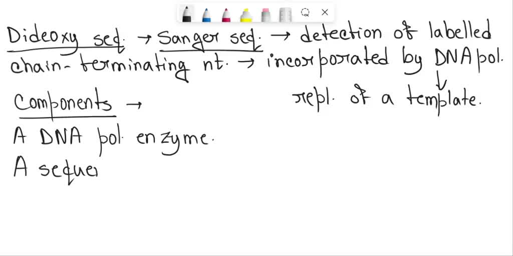 SOLVED: Icicrence [ne Animated Technique Video - Dideoxy Sequencing ...