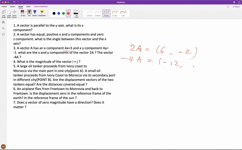 1-a-vector-is-parallel-to-the-y-axis-what-is-its-x-component-2-a-vector-has-equal-positive-x-and-y-components-and-zero-z-component-what-is-the-angle-between-this-vector-and-the-x-axis-3-a-ve-72099