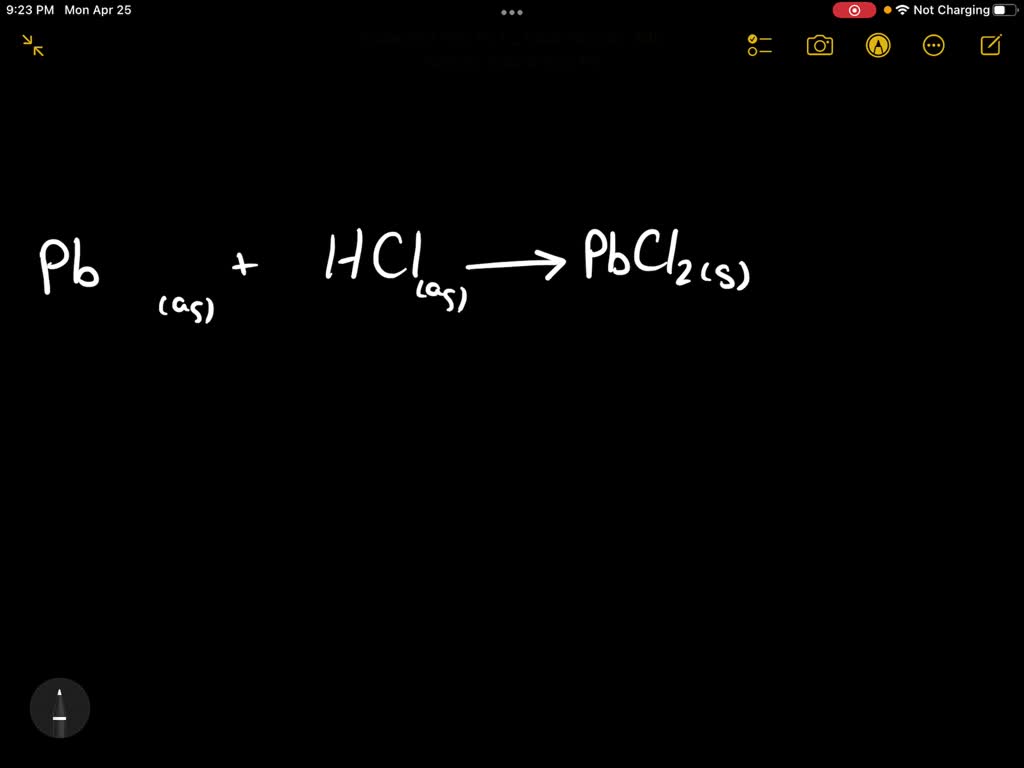 SOLVED Am asking on how a solid sample of lead ii chloride can be