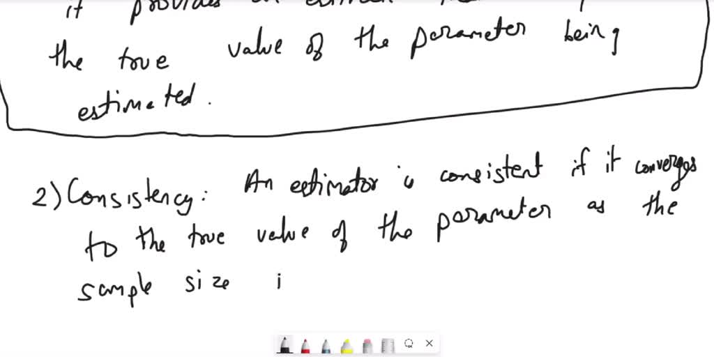 SOLVED 1) What are the three properties of a good estimator? 2) What distribution must be used