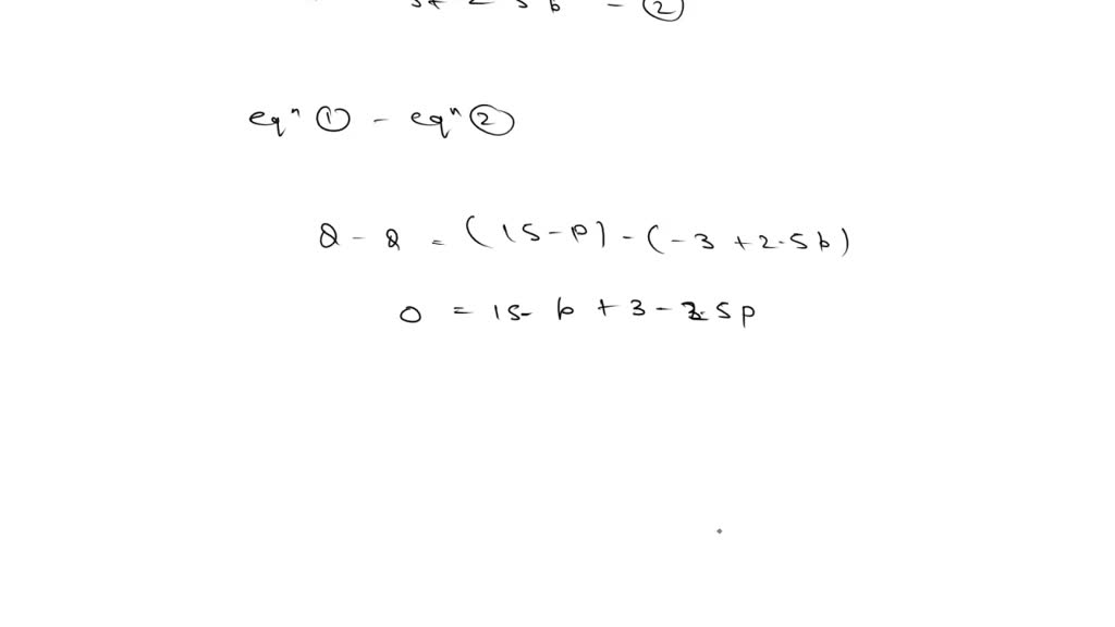 Solved 1 given the market model o p qd 21 3p q 4 8p