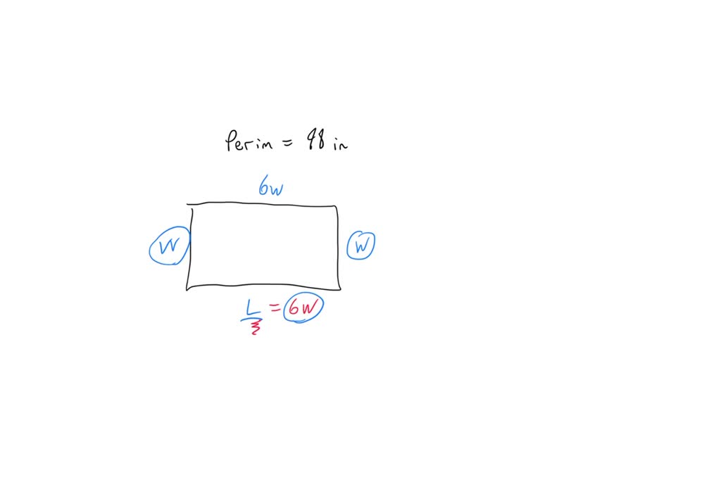 Solved can someone please help me the length of a rectangle is 6