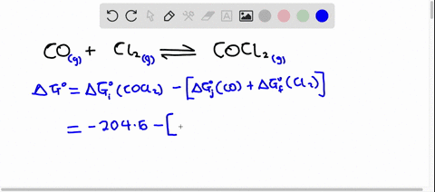 cog-cl2gcocl2g-use-the-standard-thermodynamic-data-in-the-tables-linked-above-calculate-g-for-this-reaction-at-29815k-if-the-pressure-of-cocl2g-is-reduced-to-1459-mm-hg-while-the-pressures-o-20092