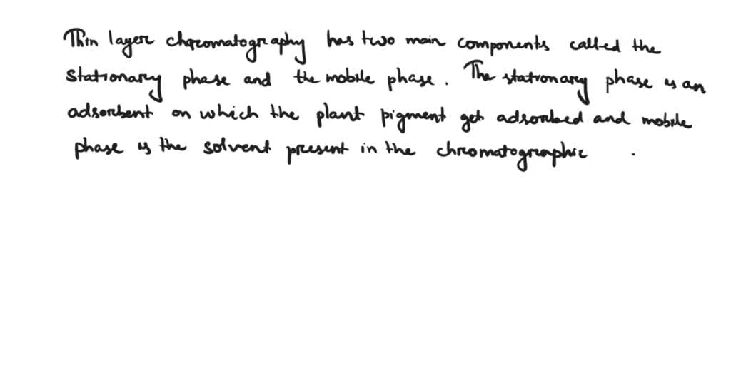 Why are two solvents used in the thin layer chromatography?
