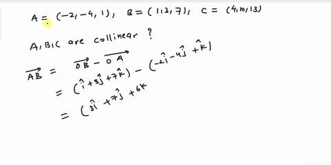 use-cross-products-to-determine-whether-the-points-a-b-and-c-are-collinear-a-2-41-b137-and-c41013-are-the-points-a-b-and-c-collinear-0a-yes-because-the-cross-product-of-the-vectors-ab-and-ac-34974