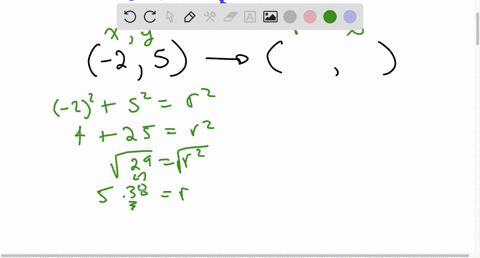 convert-the-given-rectangular-coordinates-into-polar-form-25-4-round-both-to-the-nearest-tenth-and-use-radians-eniter-38135