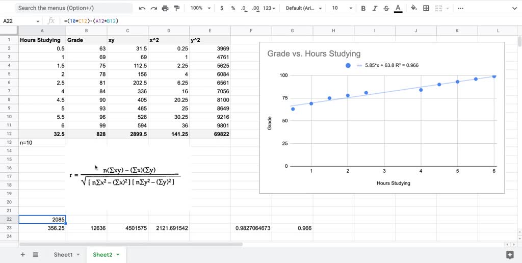 Solved: The Following Data Gives The Number Of Hours 10 Students Spent 