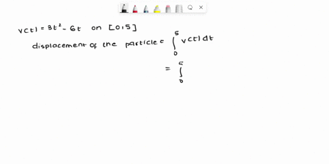question-8-a-particle-moves-along-line-with-velocity-function-vt-3t2-6t-where-v-is-measured-in-meters-per-second-find-the-displacement-of-the-particle-in-the-time-interval-05-b-find-the-tota-95723