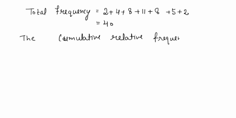 table-t1-class-limit-frequency-30-399-40-499-50-599-8-60-699-11-8-5-70-799-80-899-90-999-2-question-11-1pts-refer-to-table-t1-the-cumulative-relative-frequency-for-the-class-50-599-is-005-01-69125