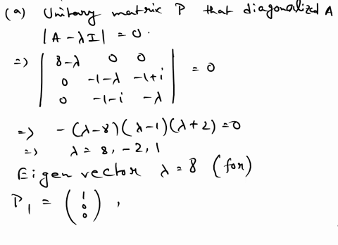 let-4-1i-i-find-a-unitary-matrix-p-that-diagonalizes-4_-b-find-p-1-_-ap-using-the-correct-answer-from-a-enter-the-diagonal-entries-of-b-in-order-into-the-answer-box-below-ie-enter-bl-b22-b33-08415
