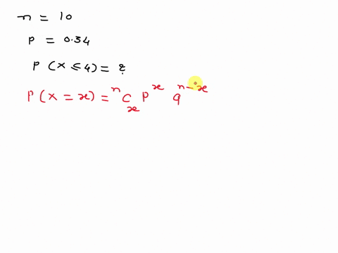 a-binomial-probability-experiment-is-conducted-with-the-given-parameters-compute-the-probability-of-x-successes-in-the-independent-trials-of-the-experiment-n10p-035x4-the-probability-of-x-4-34346